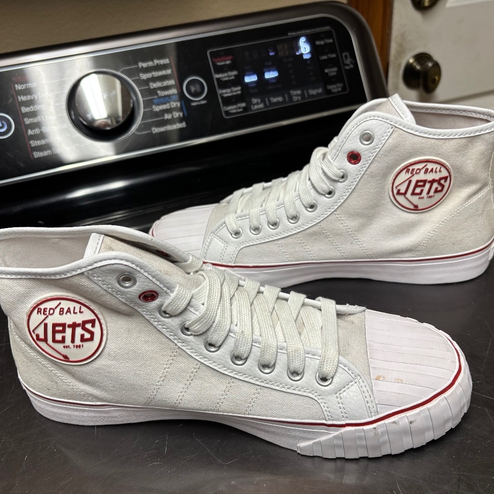 Red Ball Jets White ‘51 HI Shoes